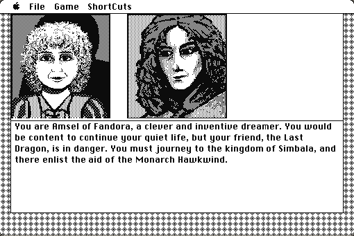 Dragonworld running in a browser tab