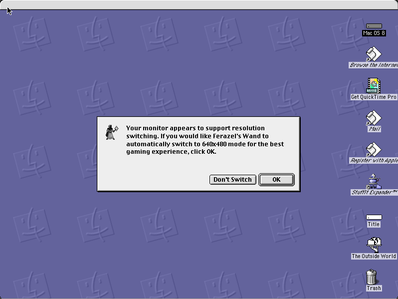 Ferazel's Wand (Demo) running in a browser tab