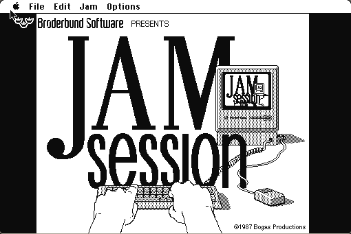 Jam Session running in a browser tab