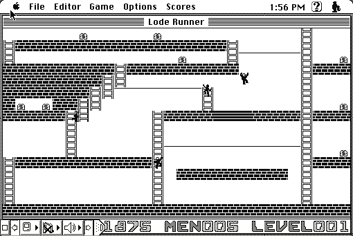 Lode Runner running in a browser tab