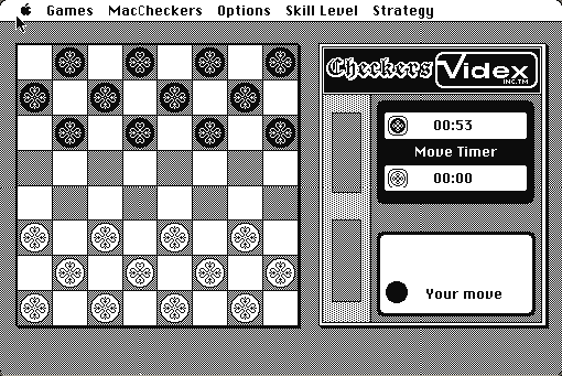 MacCheckers and Reversi running in a browser tab