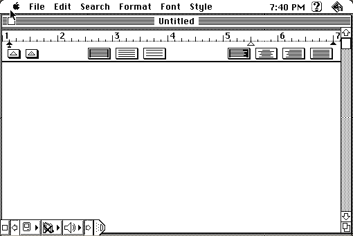 MacWrite running in a browser tab