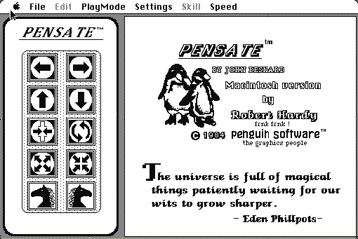 Pensate running in a browser tab