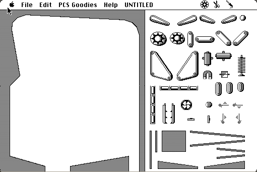 Pinball Construction Set running in a browser tab