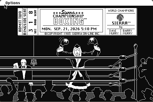 Sierra Championship Boxing running in a browser tab