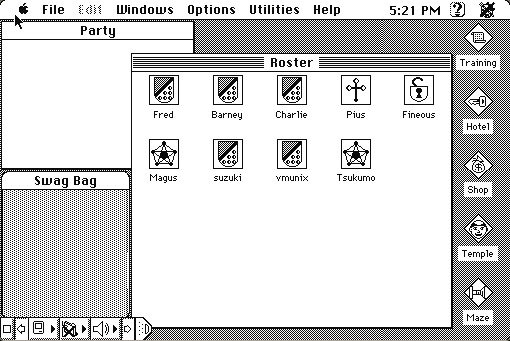 Wizardry: Proving Grounds of the Mad Overlord running in a browser tab
